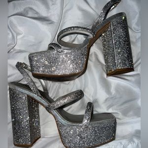 Steve Madden Sparkle Platforms